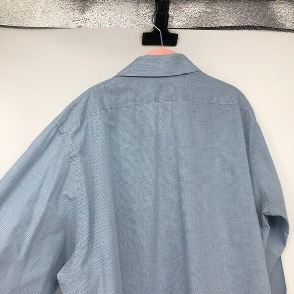 Van Heusen Light Blue Button Down Dress Shirt 32/33 - Picture 7 of 14